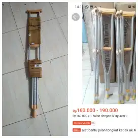 Alat bantu jalan tongkat ketiak onemed