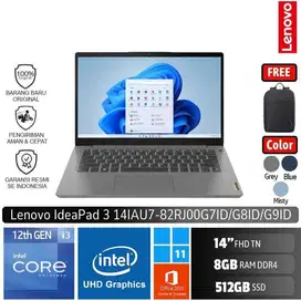Lenovo IdeaPad Slim 3 14IAU7 82RJ00G7ID/Core i3-1215U/8GB/512GB SSD