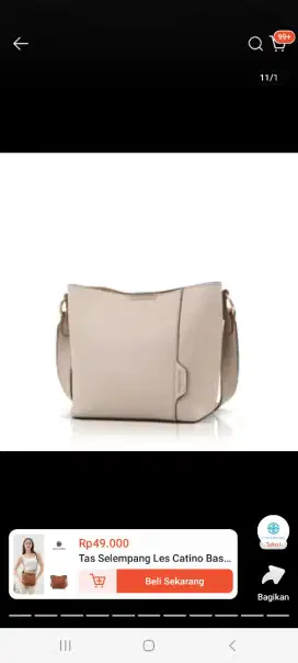 Tas sling bag les catino