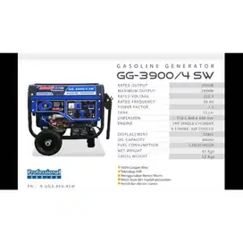Jual Mesin Genset Bensin Multipro GG3900/4SW