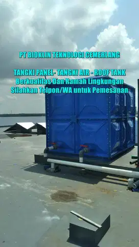Tangki Panel, Rooftank Kotak, Toren Air FRP, Tangki Air Kotak, Roof Ta