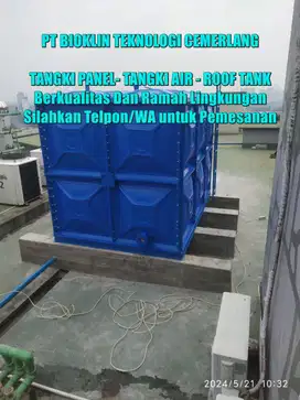 Tangki Panel Toren Air FRP, Tangki Air Kotak, Roof Tank, Tangki Air Fi