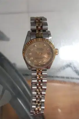jam tangan wanita Rolex Monarch polfy SA gelena 12600 automatic
Asli