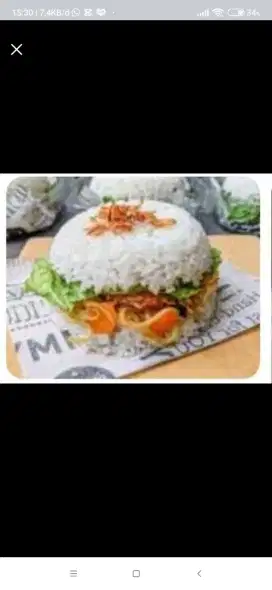 Nasi burger yummy