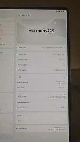 Huawei Matepad Pro 13 Inch 12/512 Garansi Sampai November 2025