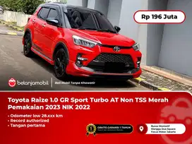 [LOW KM] Toyota Raize 1.0 GR Sport Turbo AT Non TSS Merah 2022/2023