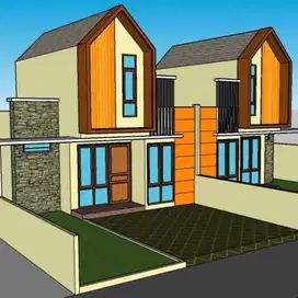 Rumah scandinavian lantai dua mezzanine diutara uii jl kaliurang km 15