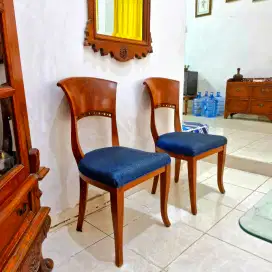 2 BUAH KURSI DUDUK MEWAH KAYU JATI RINGAN TAPI KUAT
