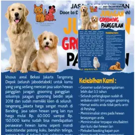 JASA GROOMING HEWAN CAT&DOG JURAGAN GROOMING