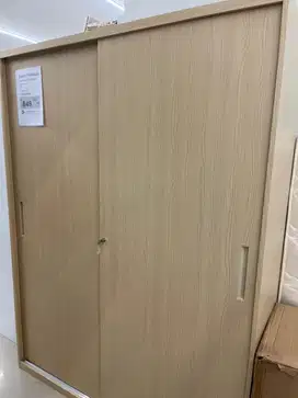 Archy Metal Sliding 2 Door Oak