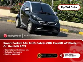 [ KM ANTIK 28RB ] Smart Fortwo 1.0L MHD Cabrio CBU AT Black 2013/2014