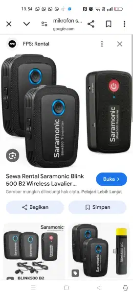 Saramonic 500 second pemakaian