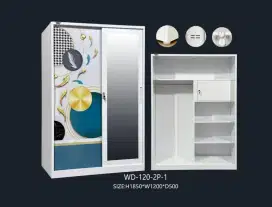 Lemari pakaian 2pintu besi