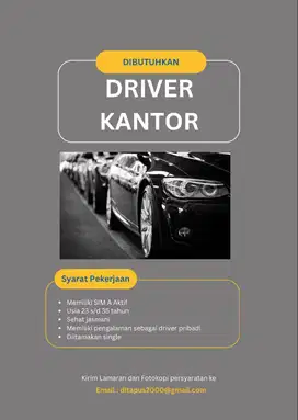 Lowongan Pekerjaan Driver