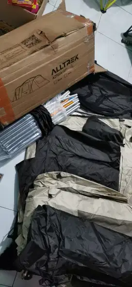 Tenda alltrek Azteca warna ivory white kondisi baru