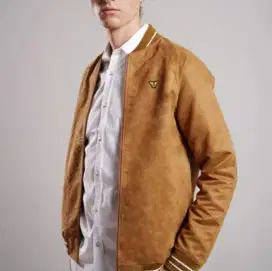 Jaket Bomber Suede Emba Classic