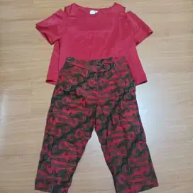 setelan batik wanita