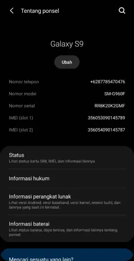 Samsung s9 4/64 batangan