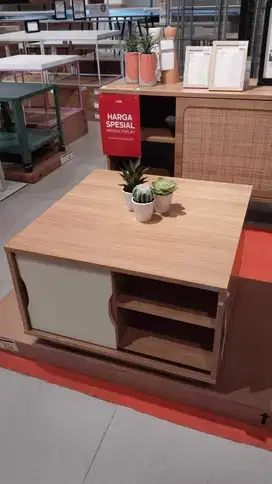 Informa Jena Meja Tamu Square Euro Oak - Krem Beige
