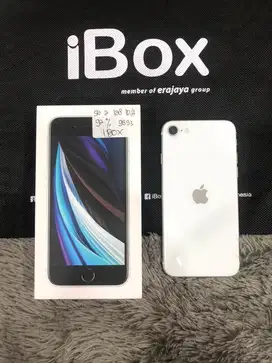 IPhone SE 2 2020 128GB iBox White mulus Fullset Ori BH 92% Permanent