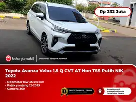 [ PAJAK PANJANG ] Dp Minim Toyota Avanza Veloz 1.5 Q CVT AT Putih 2022