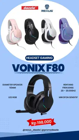 HEADSET REXUS VONIX F80