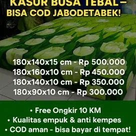 KASUR BUSA MURAH - NYAMAN - EMPUK - ANTI KEMPES - BERGARANSI 2 TAHUN