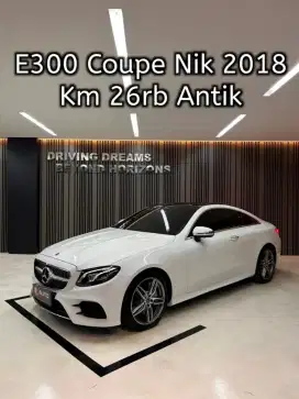 Mercedes Benz E300 Coupe AMG AT 2019 Putih Mercy B2075SMG Nik 2018