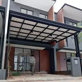Kanopi Besi Hollow Galvanis Atap Alderon