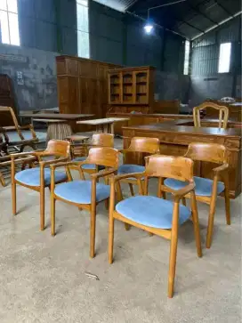 Kursi cafe lengan, kursi cafe heroshima, kursi cafe kayu jati