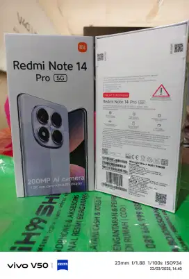 Xiaomi Redmi Note 14 Pro 5G 8GB/256GB,Baru,Segel Box,Garansi,Original