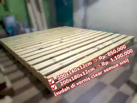 Divan alas kasur kayu full papan jati belanda