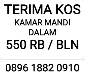Terima kos kmr mandi dalam