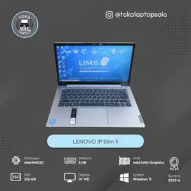 LENOVO IDEAPAD SLIM 1 INTEL N4020 RAM 8GB SSD 256GB FULLSET GARANSI ON
