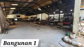 Dijual gudang/pabrik hitung tanah. lokasi jl raya peternakan poglar