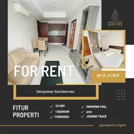 Sewa Apartemen Denpasar Residences 1br furnish siap huni kuningan