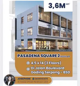 Ruko 3 Lantai Pasadena Square Gading Serpong Area Komersil Ramai