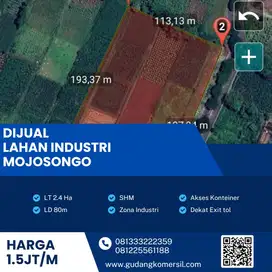 Dijual Cepat Lahan Zona Industri,Lokasi Mojosongo,Solo,Luas 2,4 Ha,Bu!