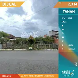 Dijual Tanah Siap Bangun Strategis di Tirto Joyo Malang