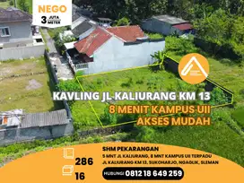 Tanah Pekarangan Jalan Kaliurang Km 13 Dekat Kampus UII Terpadu