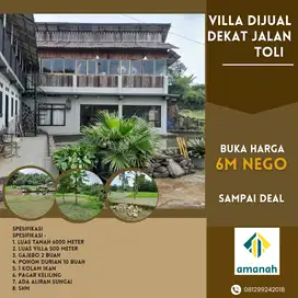 Villa Dijual Butuh Di bawah Kaki Gunung Salak Bogor Dekat Tol BOR