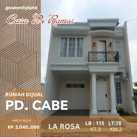 Rumah Baru 2 Lantai, hanya 15 menit ke Stasiun MRT Lebak Bulus