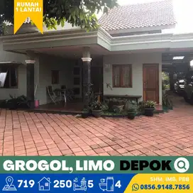 Rumah dijual Murah Luas, Asri, Limo, Depok Dekat Exit Tol Krukut, SHM