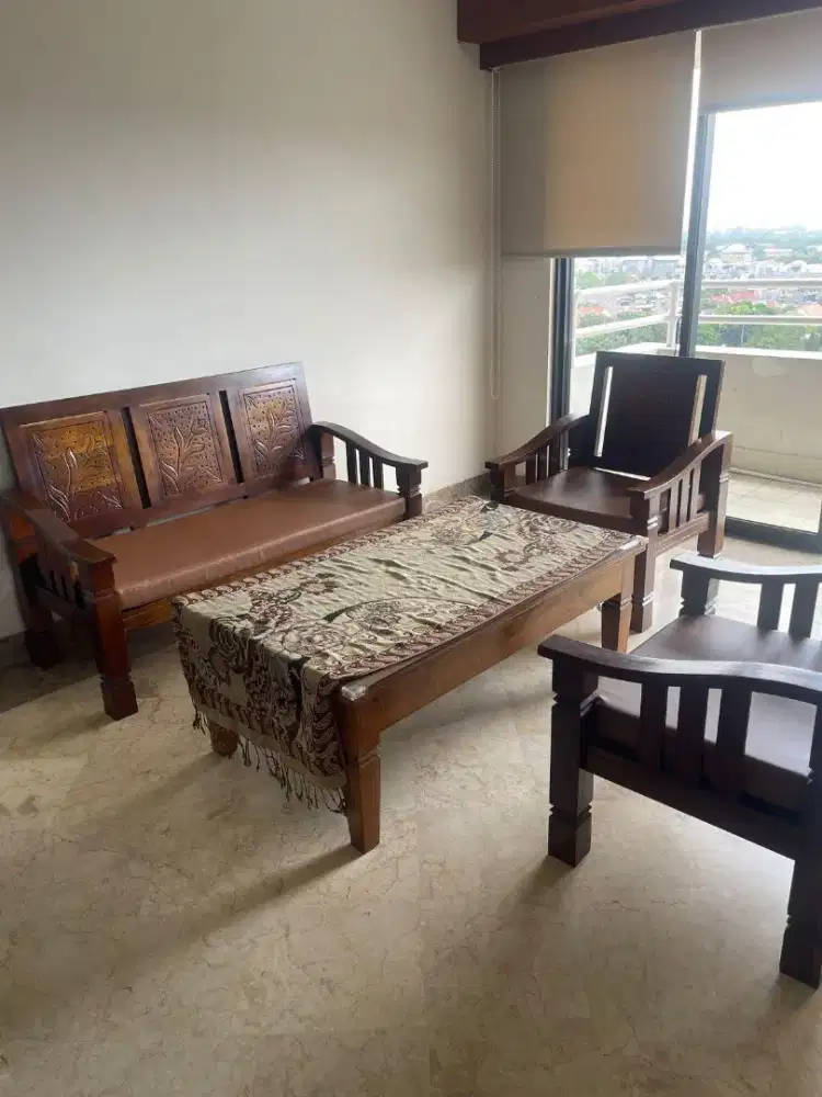 Jual kursi set jati minimalis
