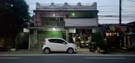 Rumah plus toko pinggir jalan