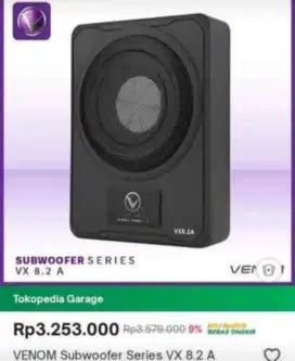 (BARU) SUBWOOFER VENOM VX 8.2 A.