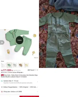 Baju Koko Bayi 3-6m