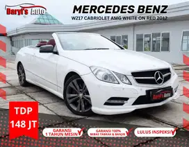 2012 Mercedes Benz E250 Cabriolet AMG White On red tdp148jt