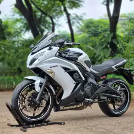 KAWASAKI NINJA 650 ER6F 2012 PUTIH LOW KM FULL MULUS PAJAK HIDUP