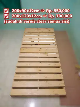 Divan alas kasur kayu jati belanda